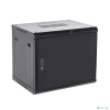 Rexant (04-1266-122) Настенный телекоммуникационный шкаф 19" 12U 600?600мм, дверь металл, с задней стенкой, разборный, черный (RAL 9005)