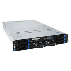 Серверная платформа ASUS ESC4000A-E12-SKU1, 2U GPU, 1 x SP5 LGA6096 EPYC 9004 (400W), 12DIMM DDR5, 2 x 2.5" SATA/SAS*/NVMe + 2 x 3.5" SATA/SAS*/NVMe +