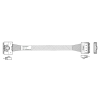 Кабель DiliVing DLSL74-8821 Slimline SASx8 (SFF8654) -to- Slimline SASx8 (SFF8654) , 85ohm, PCIe Gen4, 100CM