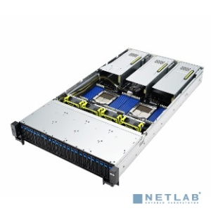 Серверная платформа/ ASUS RS720A-E12-RS24U, 2U, 2xSP5 (LGA 6096) EPYC 9004 (400W), 24 DIMM DDR5, 24=16NVMe + 8NVMe/SATA/SAS*,Up to 9 PCIe Gen5 slots +
