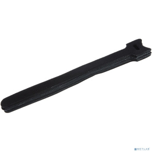 Hyperline WASN-210-BK-10 Хомут для кабеля, липучка с мягкой застежкой, 210x15 мм, черный (10 шт.)