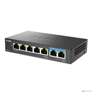 D-Link DMS-107/A1A Коммутатор с 5 портами 10/100/1000Base-T и 2 портами 100/1000/2.5GBase-T