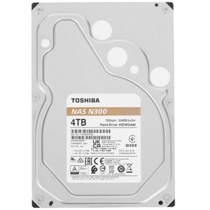 4TB Toshiba N300 (HDWG440UZSVA) {SATA 6.0Gb/s, 7200 rpm, 256Mb buffer, 3.5" для NAS}