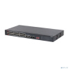 DAHUA DH-S3226-24ET-240 24-портовый неуправляемый коммутатор с РоЕ, 24xRJ45 100Mb PoE, 2хКомбо SFP/RJ45 1Gb uplink, суммарно 240Вт, коммутация 8.8 Гби