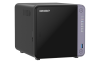 система хранения данных QNAP SMB QC 2GhzCPU/4Gb/upto 4HDD, up to 20 with TL-D1600S/SATA(3,5" 2,5")/ 2xUSB3.2/1xHDMI/1xExp.slot/2x2,5Gb 2x10Gb(SFP+)/iS