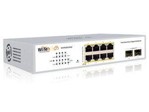Коммутатор Wi-Tek WI-PCES310GF, настраиваемый PoE 120Вт, порты 8 PoE GE + 2 SFP, Easy Smart