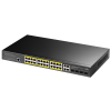 Коммутатор CUDY 24-Port Layer 2 Managed Gigabit PoE+ Switch with 4 Gigabit Combo Ports 300W Layer 2 Managed 28 Ports 10/100/1000M PoE Switch ,1-24 Po