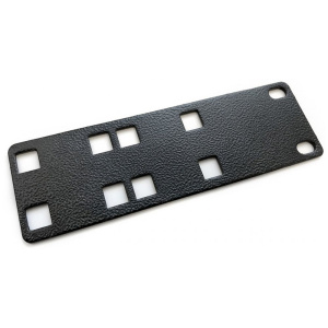 Полка Hyperline PMV1-RAL9005 Кронштейн для крепления 19 дюймового и вертикального оборудования сбоку стоек (2 шт. в комплекте)