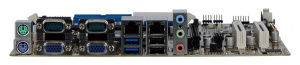 Промышленная материнская плата IMB-H810-i2, форм-фактор mATX, Intel LGA 1150, до 16Гб DDR3/DDR3L - 1333/1600, 2x VGA, 2x GbE LAN, 11x COM, 12x USB, 4x