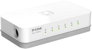 коммутатор D-Link Неуправляемый коммутатор, 5x100Base-TX, корпус пластик