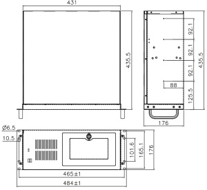 Корпус RACK-360GBATX/300W-R30. 4U, 7 слот., ATX, монтаж в 19” стойку. 2xUSB2.0, 2 x COM, 2 x LPT,с ATX кнопкой включения,300W блок питания, черный