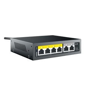 Коммутатор NETIS P106C (L2) 6x100Мбит/с 4PoE+ 60W неуправляемый