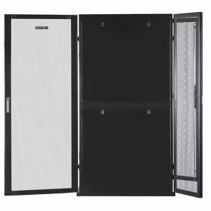 Серверный шкаф SMARTWATT Серверный шкаф Rack S-Series 42U 800x1070мм, двери с перфорацией, боковые панели 4шт и ролики в комплекте, черный (4512020620