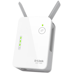 расширитель сети/ DAP-1620,DAP-1620/B AC1300 Wi-Fi Extender, 1000Base-T LAN, 2x1dBi (2.4GHz)/2dBi (5GHz) external antennas