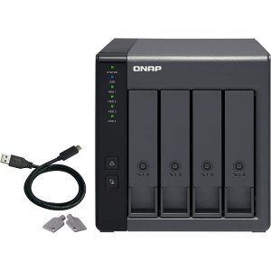 QNAP DAS TR-004 4 Bay 2.5/3.5 SATA Type-C USB 3.1 Gen 1 (5 Gb/s) Direct Attached Storage with Hardware RAID QNAP DAS TR-004 4 Bay 2.5/3.5 SATA Type-C USB 3.1 Gen 1 (5 Gb/s) Direct Attached Storage with Hardware RAID
