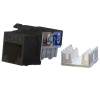 Вставка Hyperline KJ9-8P8C-C6-90-BK Keystone Jack RJ-45 (8P8C), категория 6, черная