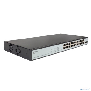 ORIGO OS1326P/280W/A1A Настраиваемый L2 PoE-коммутатор 24x100Base-TX PoE+, 2xCombo 1000Base-T/SFP, PoE-бюджет 280 Вт