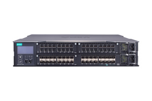 Модульный коммутатор L3 с 8 x 1G/2.5G/10GBaseSFP+, 8 x 1000BaseSFP, 3 слотами для интерфейсных модулей 1G (суммарно до 48 портов), 2 слотами для модул