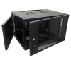 Шкаф Шкаф настенный Next, 6U 550x600, стеклянная дверь, черный