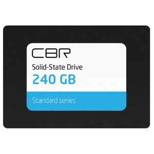 SSD CBR SSD-240GB-2.5-ST21, Внутренний SSD-накопитель, серия "Standard", 240 GB, 2.5", SATA III 6 Gbit/s, Phison PS3111-S11, 3D TLC NAND, R/W speed up to