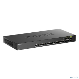 D-Link DXS-1210-16TC/B1A PROJ Настраиваемый L2+ коммутатор с 12 портами 10GBase-T, 2 портами 10GBase-X SFP+ и 2 комбо-портами 10GBase-T/SFP+