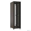 Шкаф серверный Hyperline TTBR-4281-DD-RAL9004 напольный, перфорированная двустворчатая передняя дверь, 42U, 800x2055x1000 мм