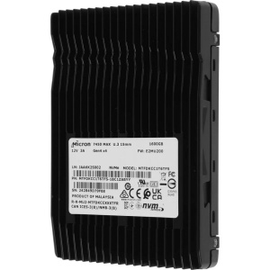 Твердотельный накопитель SSD Micron 7450 MAX MTFDKCC1T6TFS-1BC1ZABYY 1.6TB U.3 2.5" 15mm, NVMe, PCIe 4.0 x4 3D TLC