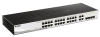 Коммутатор D-Link Управляемый L2 коммутатор, 24x1000Base-T, 4xCombo 1000Base-T/SFP, защита от статического электричества до 6 кВ, CLI