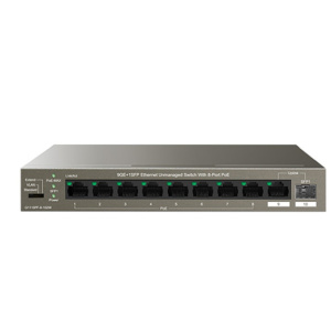 IP-COM G1110PF-8-102W Коммутатор PoE неуправляемый 9-Ports 10/100/1000 Base-T + 1-Port 1000 Base-X SFP / 8-Ports PoE (PoE бюджет 92W) IP-COM G1110PF-8-102W Коммутатор PoE неуправляемый 9-Ports 10/100/1000 Base-T + 1-Port 1000 Base-X SFP / 8-Ports PoE (PoE бюджет 92W)