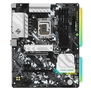 Asrock B660 STEEL LEGEND {Soc-1700 Intel B660 4xDDR4 ATX AC`97 8ch(7.1) 2.5Gg RAID+HDMI+DP}