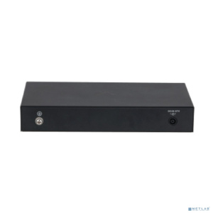 DAHUA DH-PFS3008-8ET-60 8-портовый неуправляемый коммутатор с РоЕ, 4xRJ45 100Mb PoE, 4xRJ45 100Mb, суммарно 60Вт, коммутация 1.8 Гбит/с, MAC-таблица 2