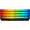 Оперативная память KINGSTON 128GB 3600MHz DDR4 CL18 DIMM (Kit of 4) FURY Beast RGB KF436C18BB2AK4/128 Оперативная память KINGSTON 128GB 3600MHz DDR4 CL18 DIMM (Kit of 4) FURY Beast RGB KF436C18BB2AK4/128