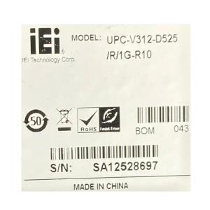 Панельный безвентиляторный компьютер UPC-V312-D525/R/1G-R10, дисплей 12.1", 600 кд/м², XGA, IP65 со всех сторон, процессор Intel® Atom™ D525 dual core