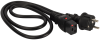 Шнур питания Шнур питания с блокировкой C19-Schuko прямая, 3х1.5, 220В, 16А, черный, 2 метра