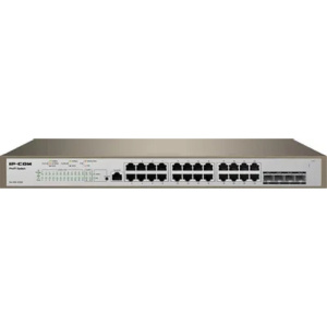 IP-COM PRO-S24-410W Коммутатор управляемый PoE ProFi 24-Ports 10/100/1000 Base-T + 4-Ports 1000 Base-X SFP / 24-Ports PoE (PoE бюджет 370W)