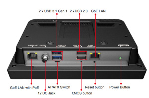 Панельный компьютер AFL3-W07A-AL-N1/P/PC/4G, дисплей 7”, 500кд/м², 1024 x 600, процессор Intel® Celeron® N3350 (2Mб Cache, до 2.4 ГГц, 6 Вт) , PoE IE