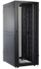 Шкаф ЦМО Шкаф серверный ПРОФ напольный 42U (800x1000) дверь перфор. 2 шт., черный, в сборе