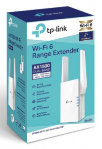 Повторитель беспроводного сигнала TP-Link RE505X AX1500 10/100/1000BASE-TX белый