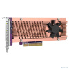 Райзер-карта QNAP QM2-2P-384A Карта расширения 2 слота M.2 22110/2280 NVMe SSD. Интерфейс PCIe Gen3 x8.