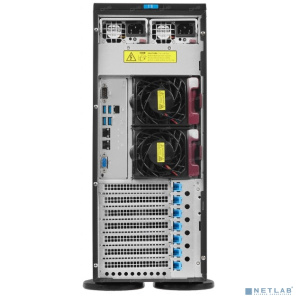 Supermicro SYS-740P-TRT Tower/4U, X12DPi-NT6, CSE-745BTS-R1K23BP, 2xLGA 4189, 8x3.5", 2x10GbE, 18х DIMM DDR4, 4xPCIe-X16, 2x1200W, black, (43895