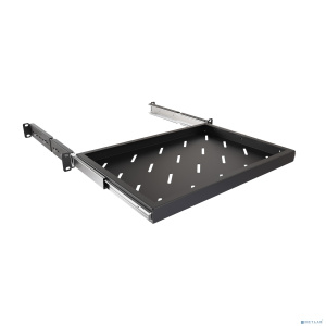 NTSS Полка выдвижная NTSS глубина 300мм, крепление 19 1U, для шкафов глубиной 600мм, черный RAL 9005 NTSS-MSKB-FS-600-BL