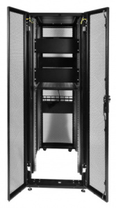 Шкаф серверный ЦМО (ШТК-СП-42.6.10-44АА-9005) напольный 42U 600x990мм пер.дв.перфор. задн.дв.перфор. 2 бок.пан. направл.под закл.гайки 1350кг черный 6