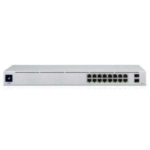 Коммутатор Ubiquiti UniFi Switch 16 PoE |USW-16-POE| Ubiquiti PoE-коммутатор в стойку, 16х 1G RJ45, 2х SFP, раздача 42 |USW-16-POE| Вт (028547)