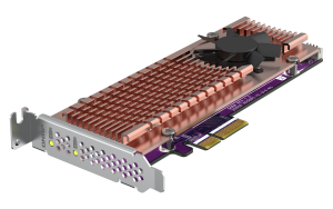 Карта расширения 2 слота M.2 22110/2280 NVMe SSD. Интерфейс PCIe Gen2 x4.