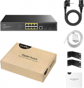Коммутатор CUDY GS2008PS2 (L2) 8x1Гбит/с 2SFP 8PoE+ 120W управляемый Коммутатор CUDY GS2008PS2 (L2) 8x1Гбит/с 2SFP 8PoE+ 120W управляемый