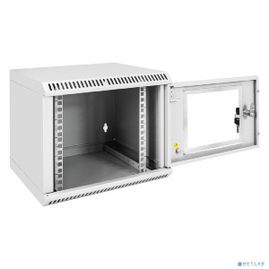 Exegate EX298623RUS Шкаф телекоммуникационный 10" настенный 6U ExeGate EC-WM-6U.280.G.GREY (10”, 6U, 350x280x287mm (ШхГхВ), передняя дверь закаленное