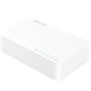 Tenda S105 Мини-коммутатор неуправляемый, 5 портов 5x100 Мбит/с, настольный, пластиковый корпус