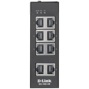 Коммутатор D-Link SMB D-Link DIS-100G-8W/A1A Промышленный неуправляемый с 8 портами 10/100/1000Base-T