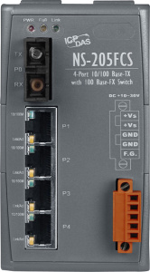 Коммутатор 4 x 10/100BaseTX, 1 x 10/100BaseFX, одномод, разъем SC