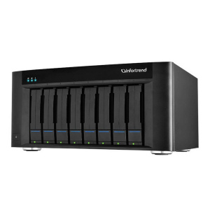Сетевой накопитель Infortrend GSe Pro 108-C 8bay, supports NAS, SAN, object protocol and Cloud gateway, including Intel Atom 2.4GHz 4C CPU, 1x4GB non-
